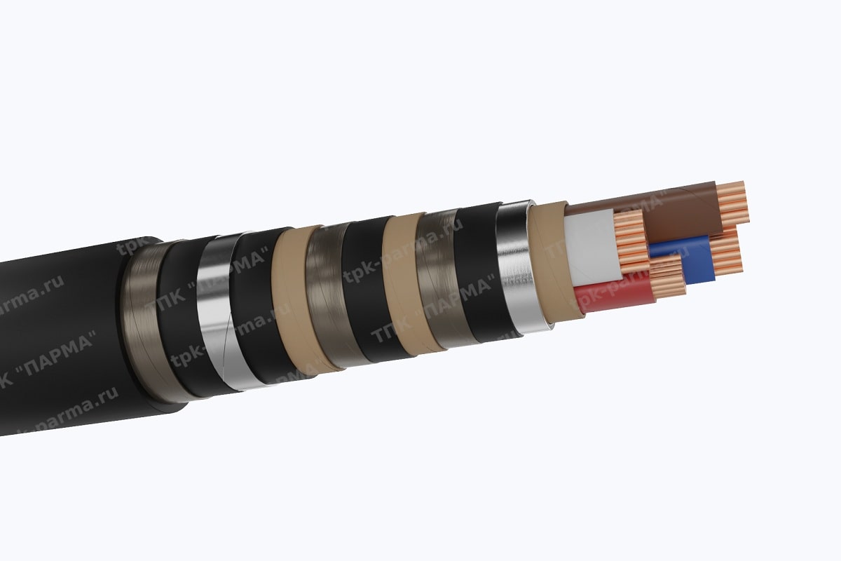 Кабель СБ2лШв 3х95+1х50 - 1кВ