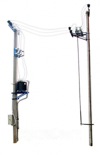 Столбовая подстанция КТПс В/В (воздух/воздух) 25/6/0,4