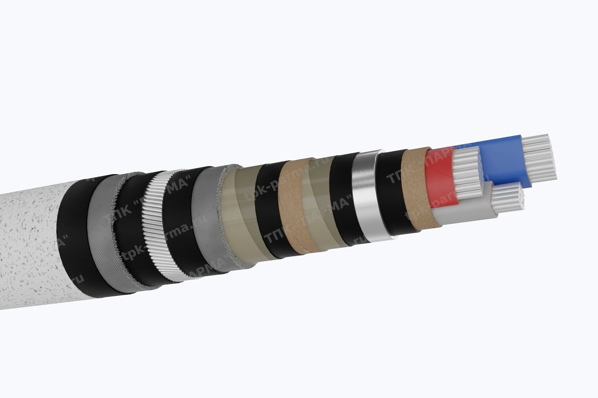 Фотография провода Кабель АСП2л 3х120 - 6кВ