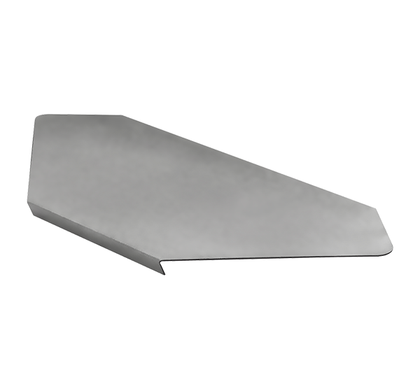 Крышка угла горизонтального 90' SKYG90*500*1,5 ZN