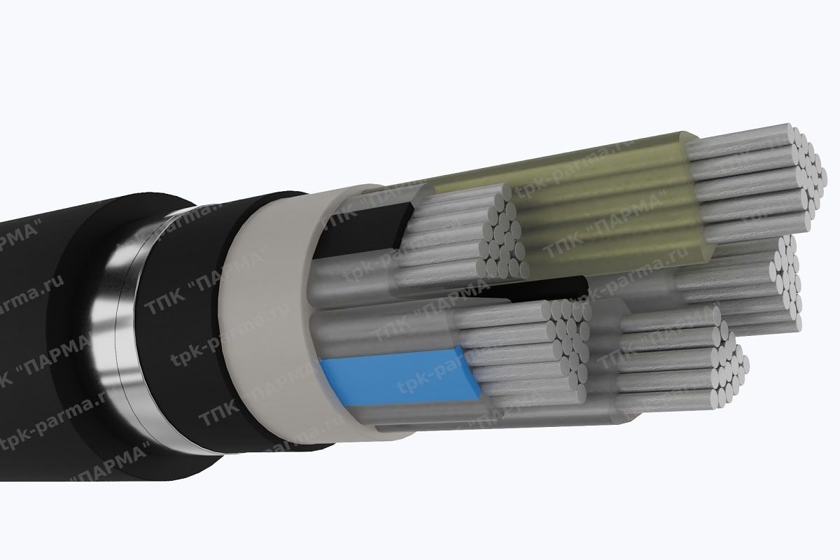 Фотография провода Кабель АПвзБбШп 5х35 - 1кВ