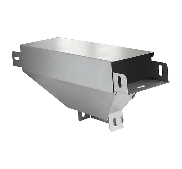 Т ответвитель вертикальный вниз с разворотом 90' STOVNR90*100*100*1,0 INOX