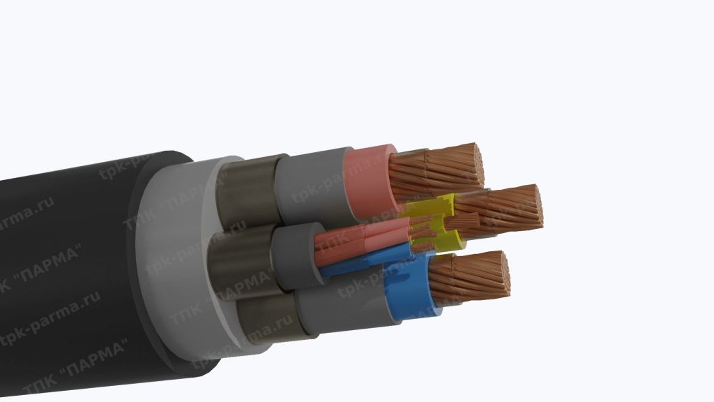 Фотография провода Кабель КГЭТШ 3х95+1х10+6х2,5